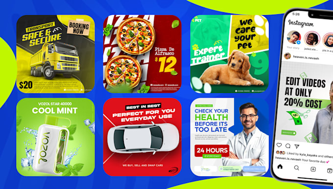 design social media post, instagram post, facebook ads design