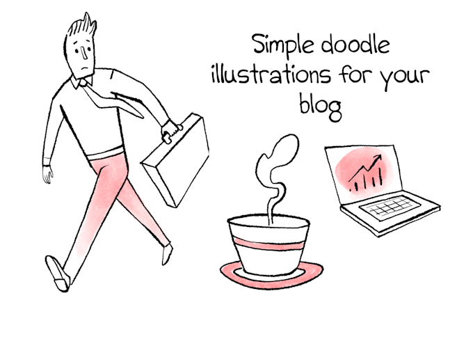 create a cute, modern, colourful illustrations and cartoons