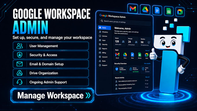 manage and optimize google workspace and admin settings