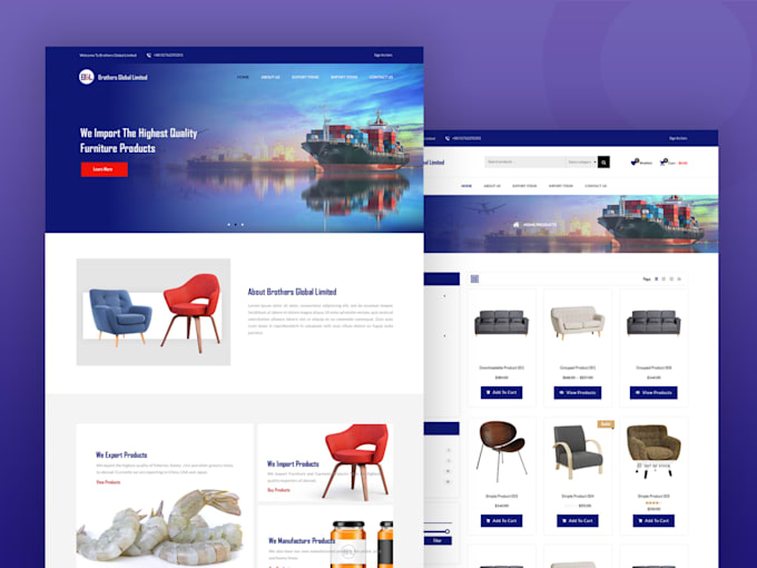 create professional reponsive ecommerce website in wordpress