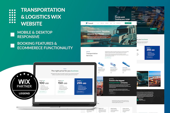 design and redesign wix website