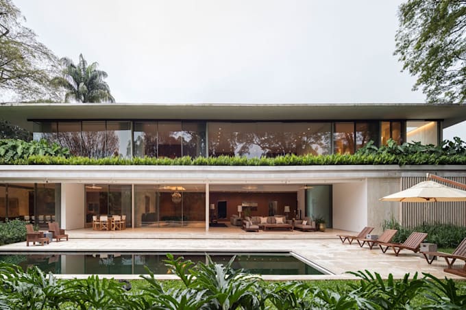 landscape, pool, backyard, gardening, terrace, deck 05