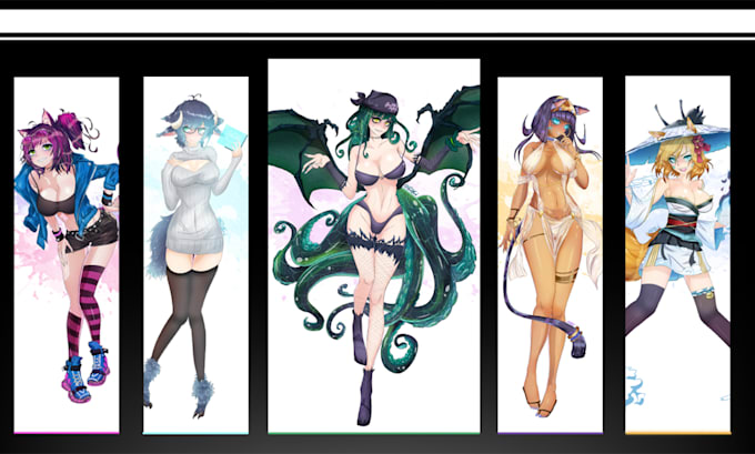draw anime character, your oc or fanart in sfw and nsfw