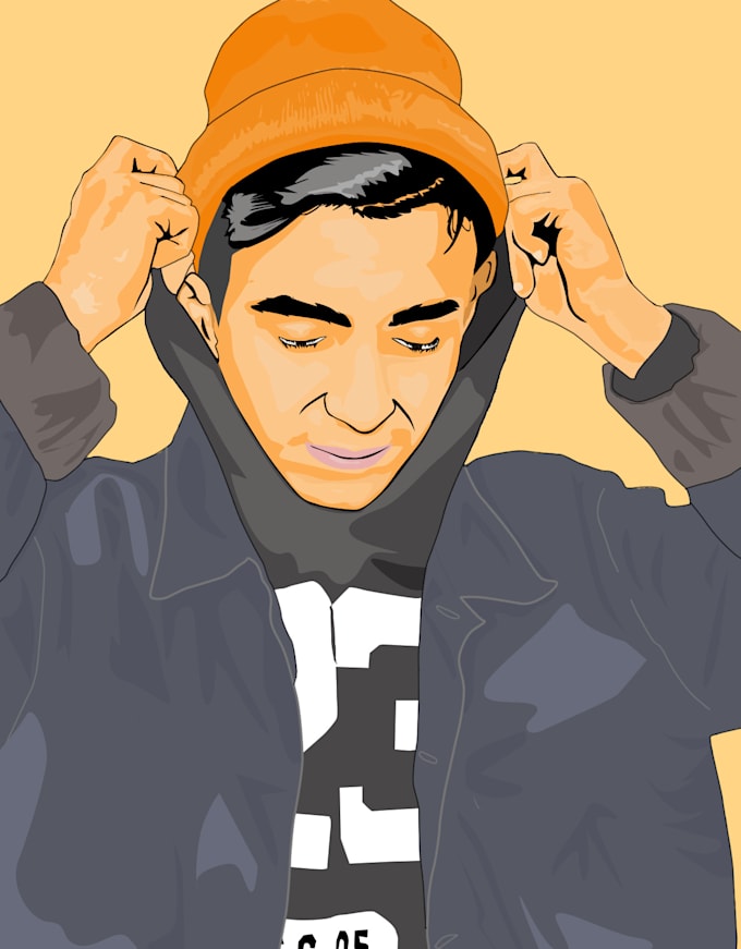 Make you a great vector art portrait by Habibzawit Fiverr