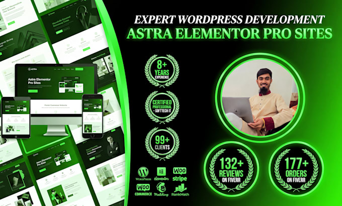 use astra elementor pro website builder to create wordpress ecommerce website