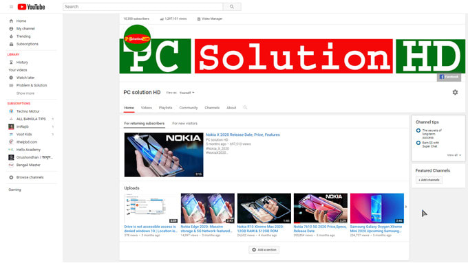 create youtube channel with proper optimization