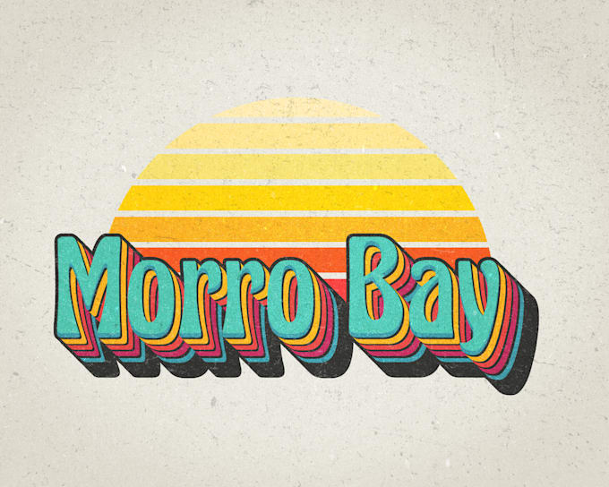 design 70s retro text logo in 24 hours