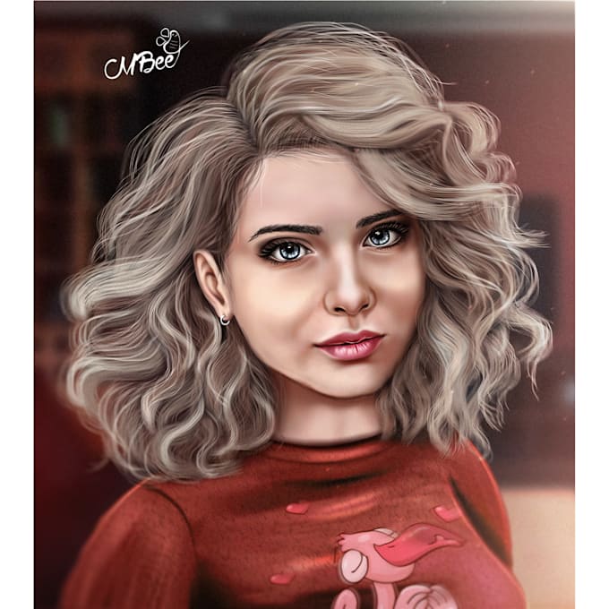 Draw realistic portraits in by Maya_sbee Fiverr