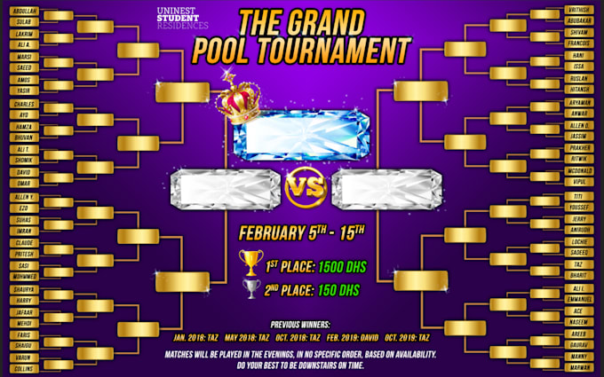 create your sports tournament brackets