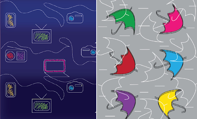 design vector and cute patterns