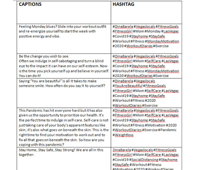 write engaging social media captions for your posts