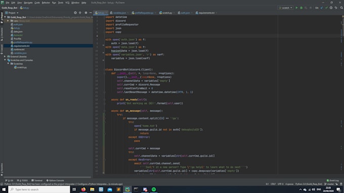 Create a discord bot for you in python by Drabart | Fiverr