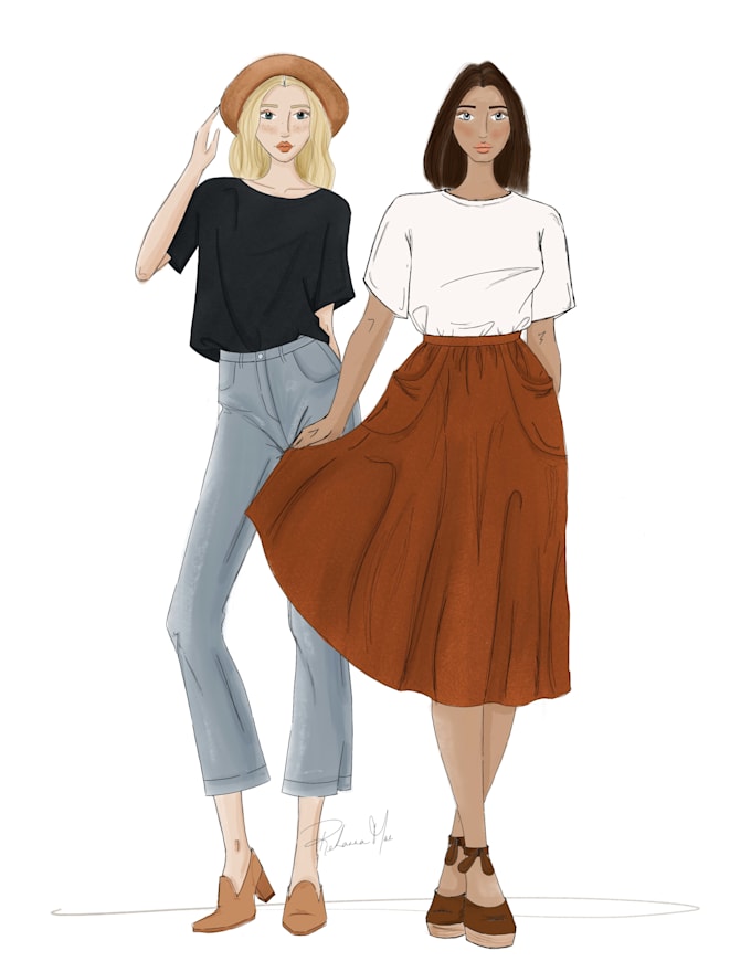 Create a fashion illustration for you by Dear_mae | Fiverr