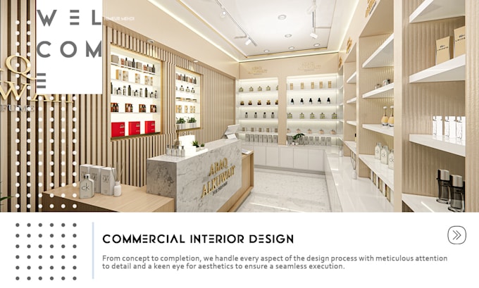 create impressive retail stores,restaurants and shops design