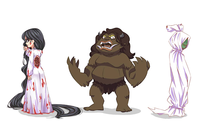 draw monsters with unique style