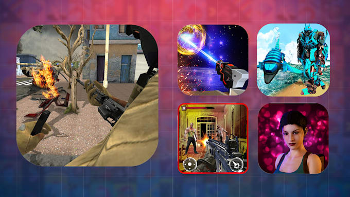 create a creative stunning game icon or apps