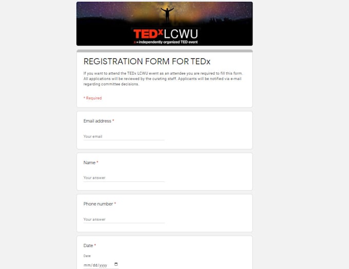 create responsive online form quiz survey using google forms or jotform