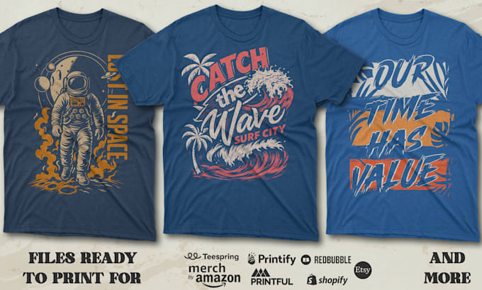 design vintage retro t shirt illustration for merch and clothing brand
