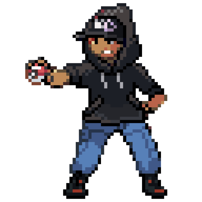 Make you epic pokemon fakemon trainer sprites by Tnguyn606 Fiverr