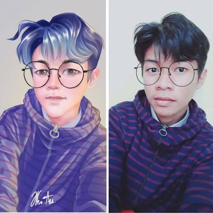 draw your character into semi 3d anime