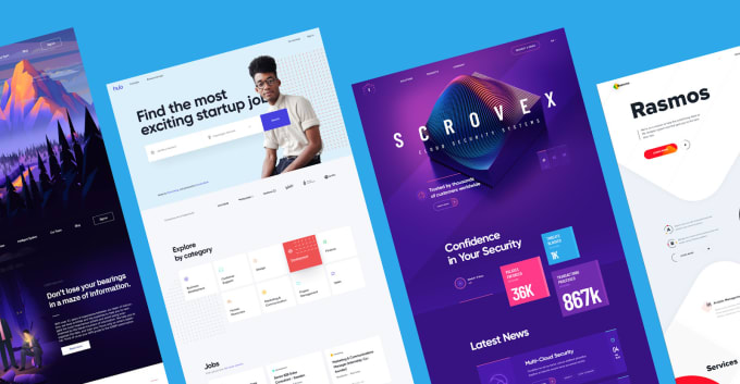 design responsive wordpress landing page, also using figma
