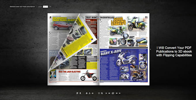 convert your PDF publications to 3d ebook