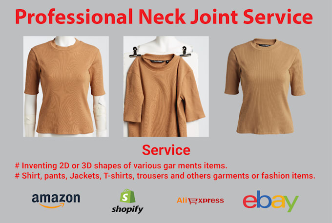 ghost mannequin neck joint clothing