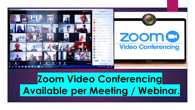 providing zoom meetings webinar support, virtual background