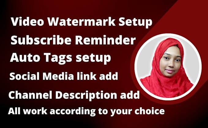 create, setup youtube channel with logo, banner, intro, outro