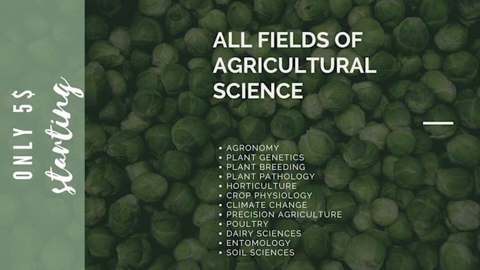write agriculture content, article, blogs