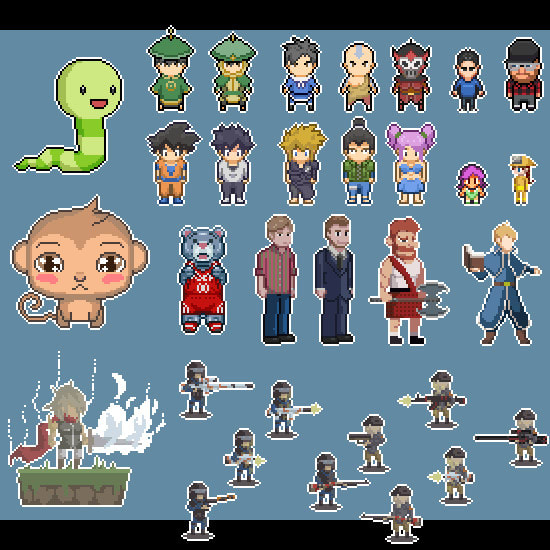 create one pixel art character or object