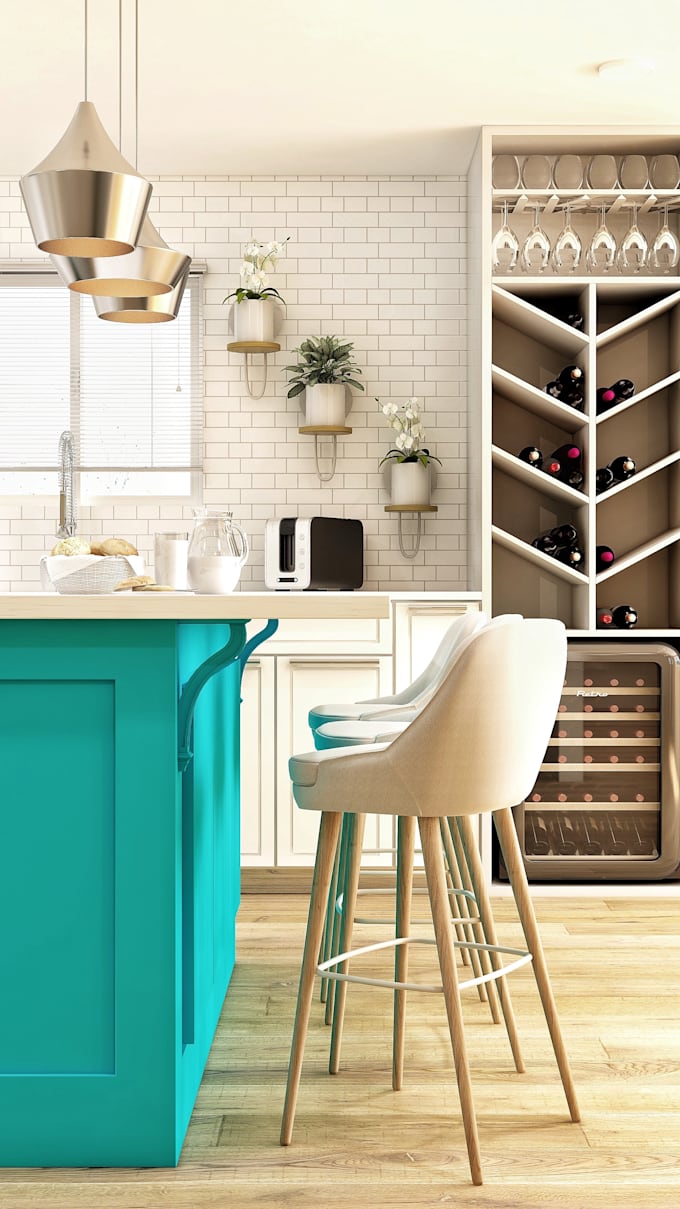 Interior design for your room in sketchup by Torodaniela Fiverr