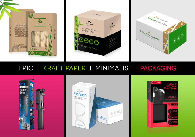 Download Design fantastic product packaging box label with 3d ...