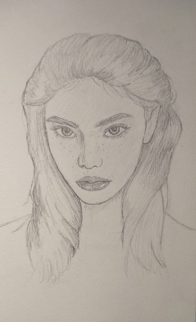 Draw a detailed and realistic portrait of you or anybody by ...