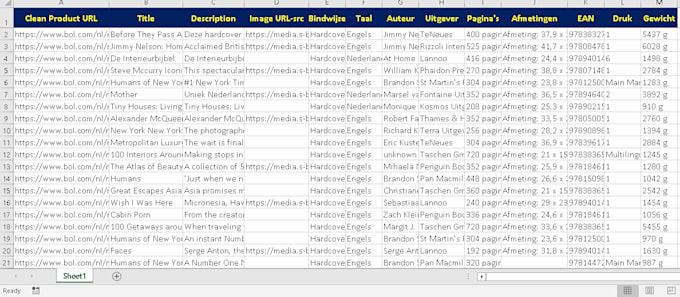 do web scraping form ebay , amazon any other websites