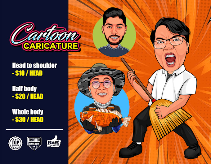 make a cartoon caricature from your photo
