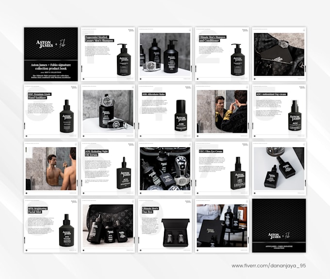 design a professional catalog or magazine layout