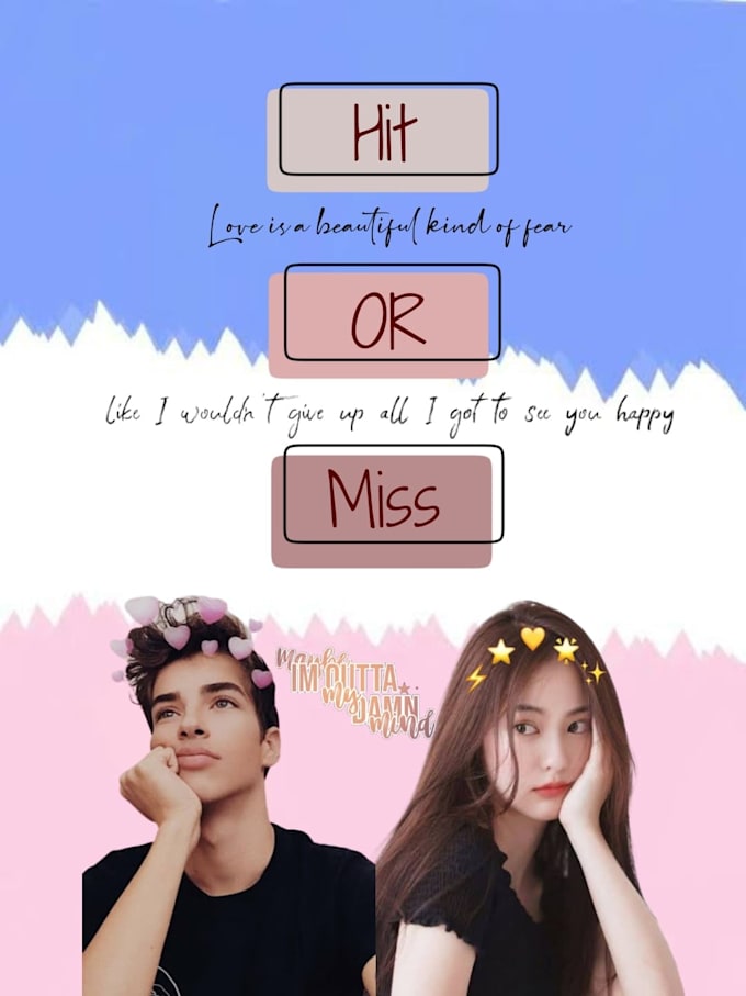 make a wattpad book cover for you