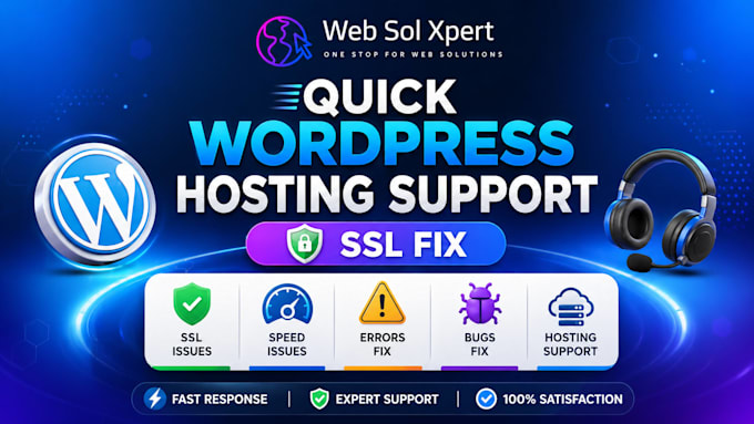 fix down website or database, quick wordpress shopify recovery support