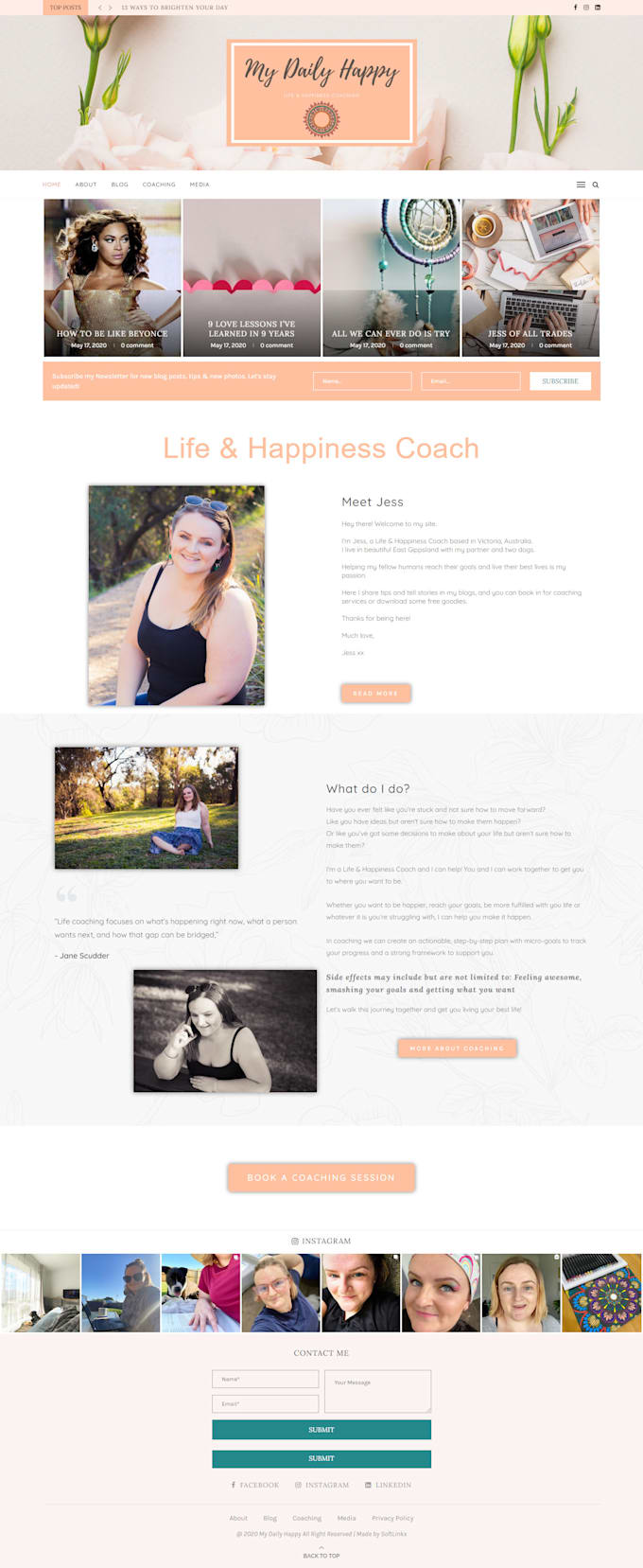 build responsive wordpress website design and blog