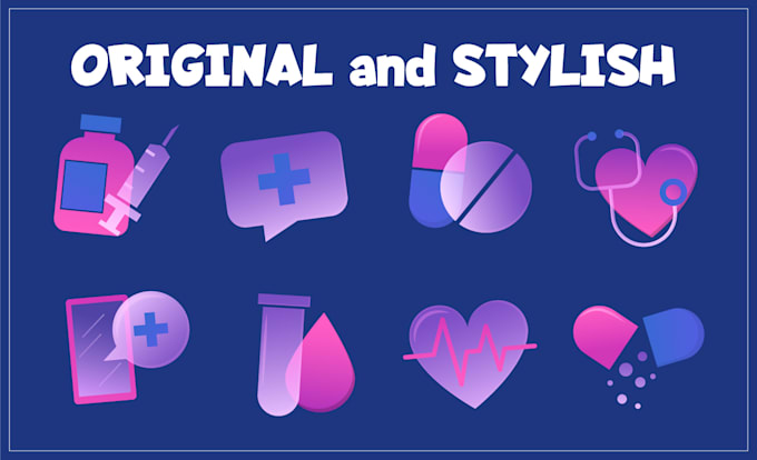 design custom vector icons for web and apps