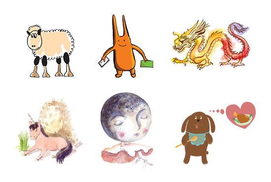 do 2d characters, people, and animals