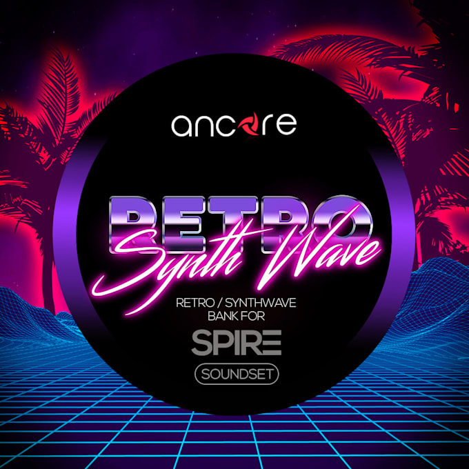 Design 80s retro, mixtape synthwave album single cover art by ...