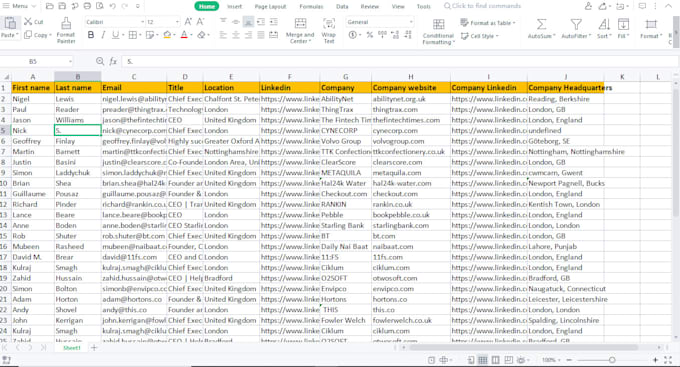 do lead generation and build a b2b cold email list