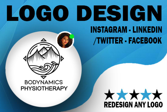 do modern facebook twitter or instagram logo design