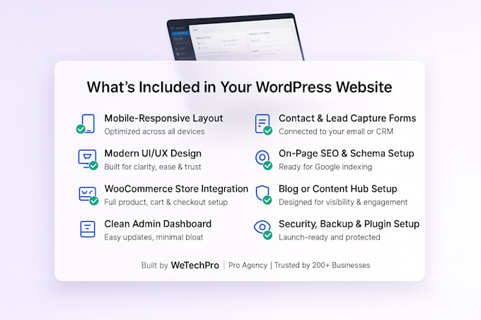 build wordpress website, ecommerce design, woocommerce online store, blog