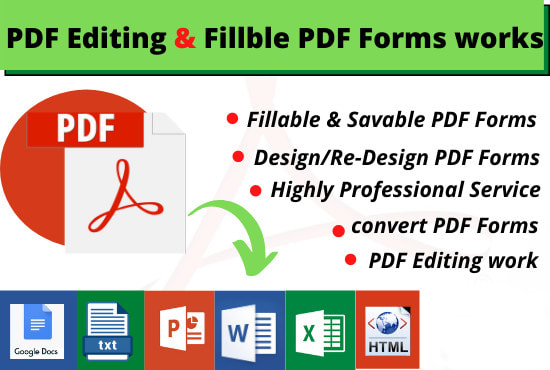 create fillable PDF form
