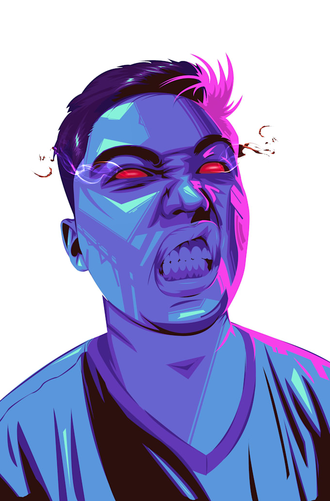 do vector art for gaming avatar or others