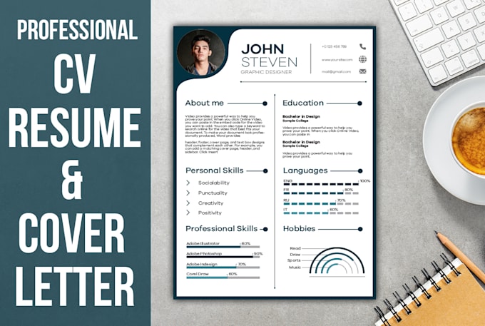 design your professional CV or resume