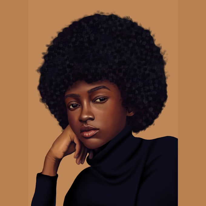 Draw hyper realistic digital portrait paintings by Artsyeyrika | Fiverr